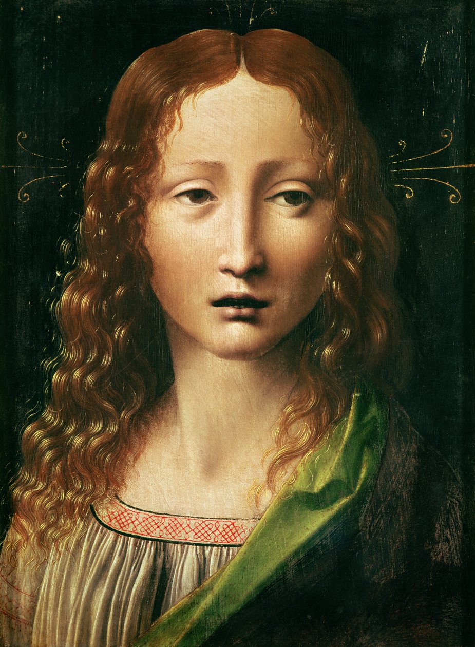 Głowa Zbawiciela autorstwa Leonardo da Vinci
