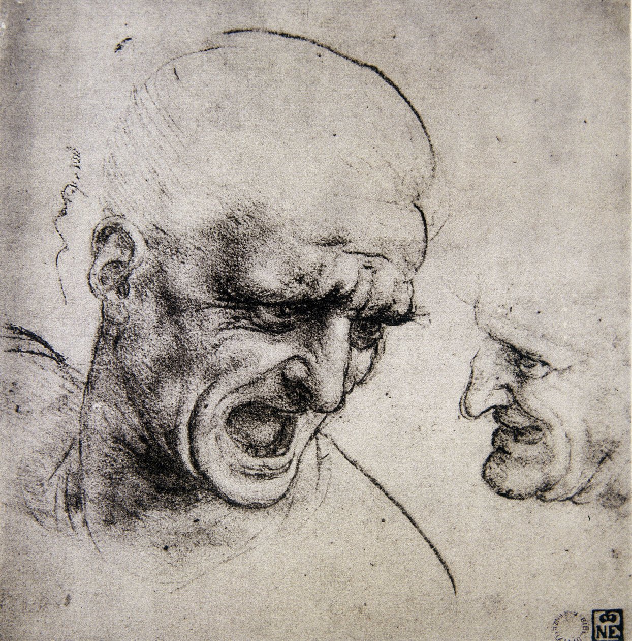 Leonardo da Vinci (Leonardo da Vinci) (1452 - 1519): Studium do bitwy pod Anghiari (Wyobraź sobie) autorstwa Leonardo da Vinci