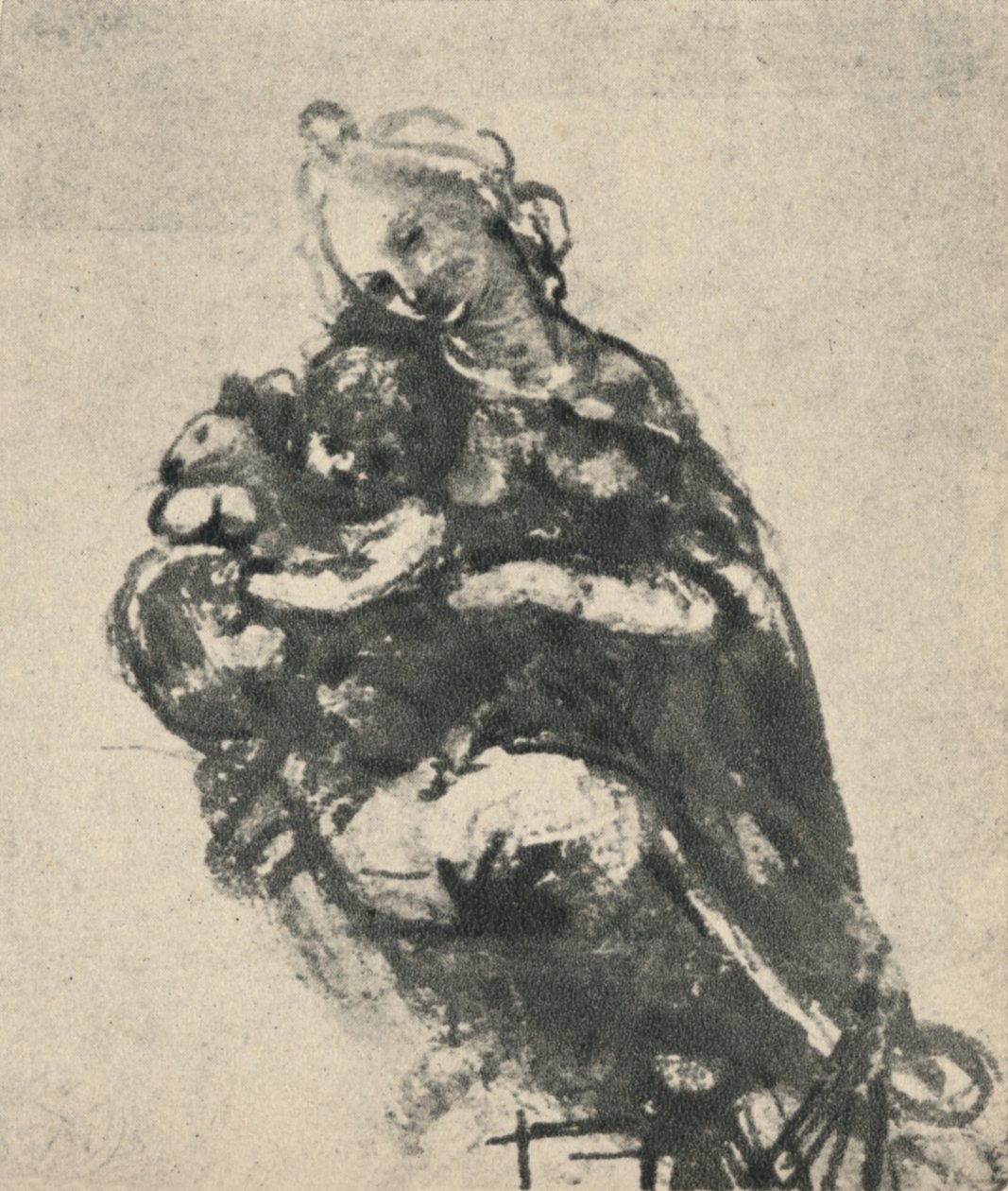 Madonna z Dzieciątkiem z Kotem, c1475 1945 autorstwa Leonardo da Vinci
