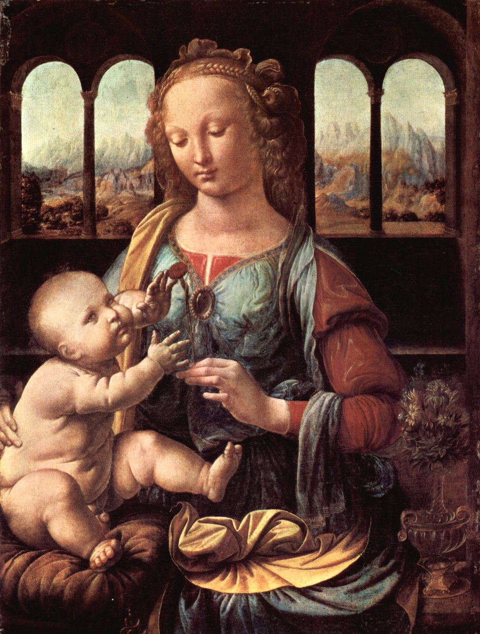 Madonna z goździkiem autorstwa Leonardo da Vinci