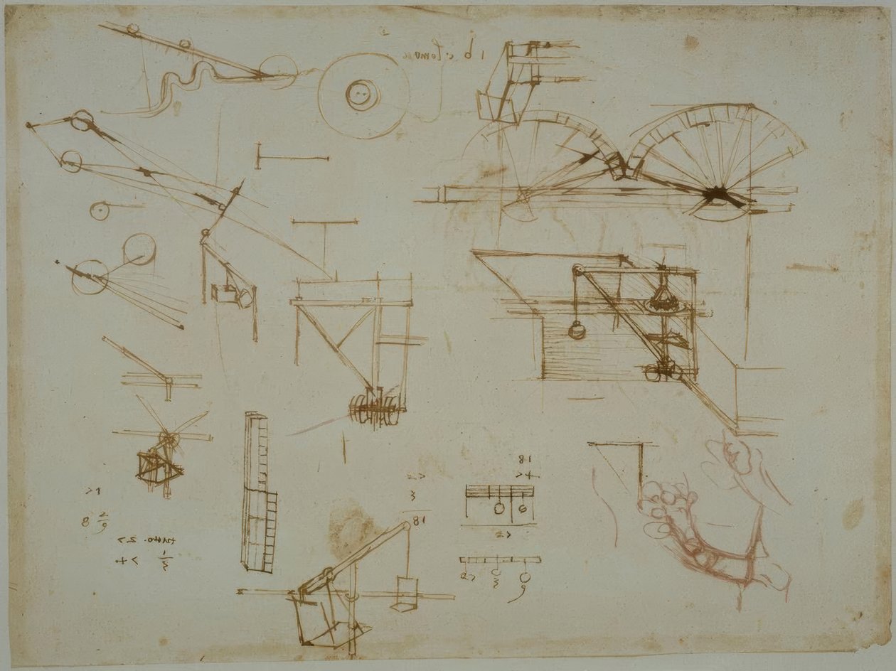 Badania mechaniczne autorstwa Leonardo da Vinci