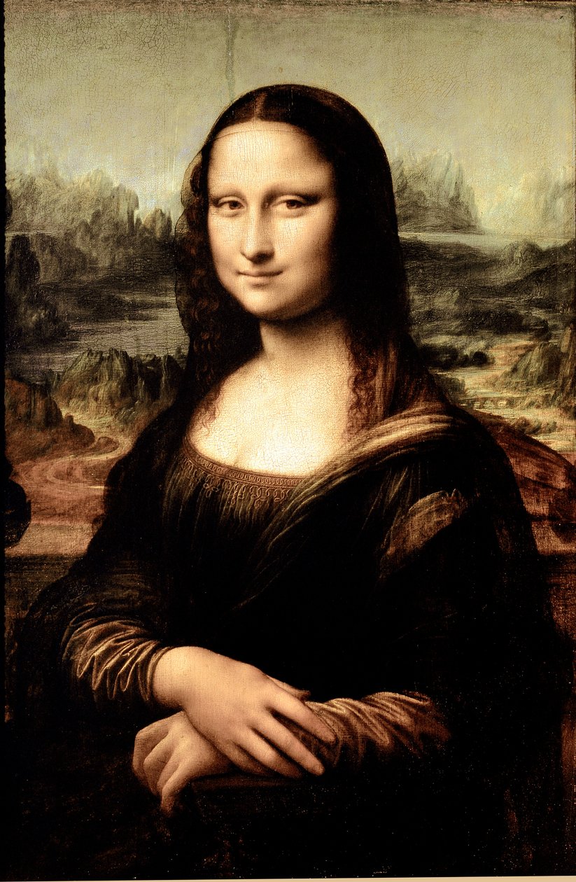 Mona Lisa, ok. 1503-6 (olej na panelu) autorstwa Leonardo da Vinci