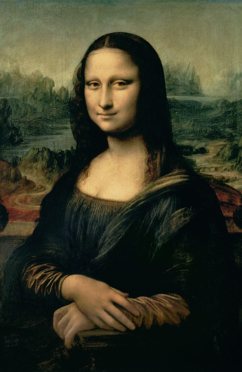 Mona Lisa, ok. 1503-6 (olej na panelu) autorstwa Leonardo da Vinci