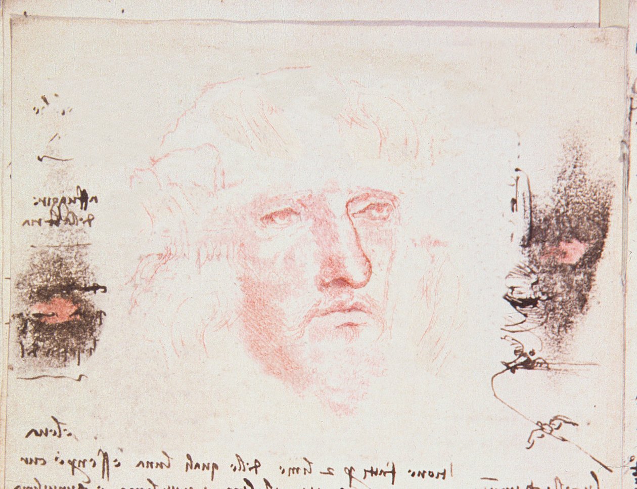 Notatki o zmianach kierunku w locie, strona rękopisu z Codici Rari III 35.2, fol. 10v z Traktatu o locie ptaków, 1505 (pióro i atrament na papierze) autorstwa Leonardo da Vinci