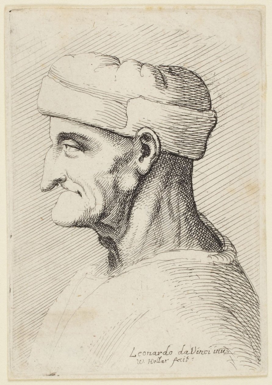 Staruszek w czapce autorstwa Leonardo da Vinci