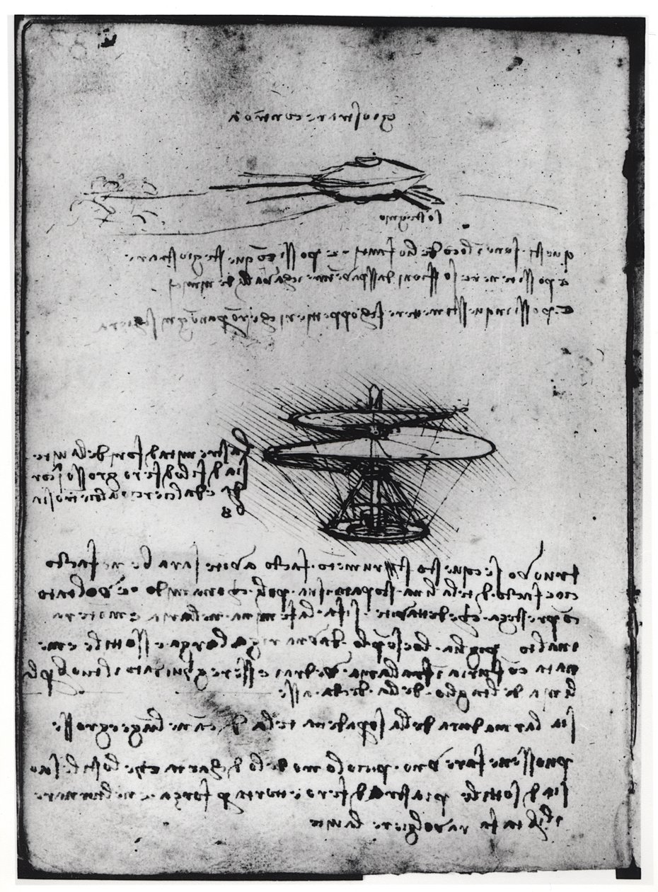 Rękopis paryski B, fol. 83v: Strona z tekstem i szkicami do latającej maszyny, 1488-90 (pióro i atrament na papierze) autorstwa Leonardo da Vinci