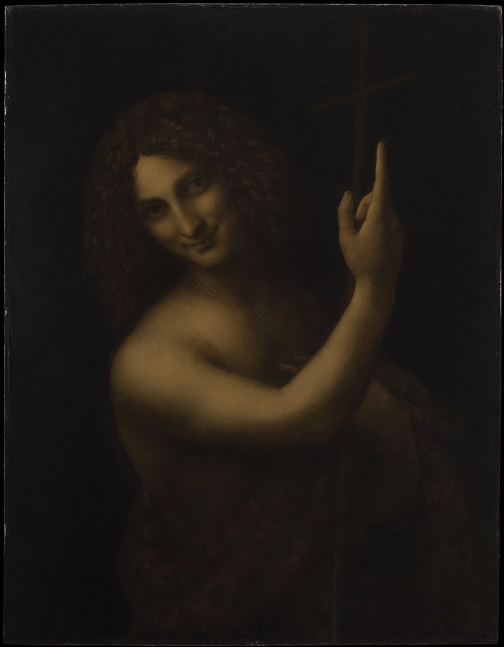 Św. Jan Chrzciciel, 1513-1516. autorstwa Leonardo da Vinci