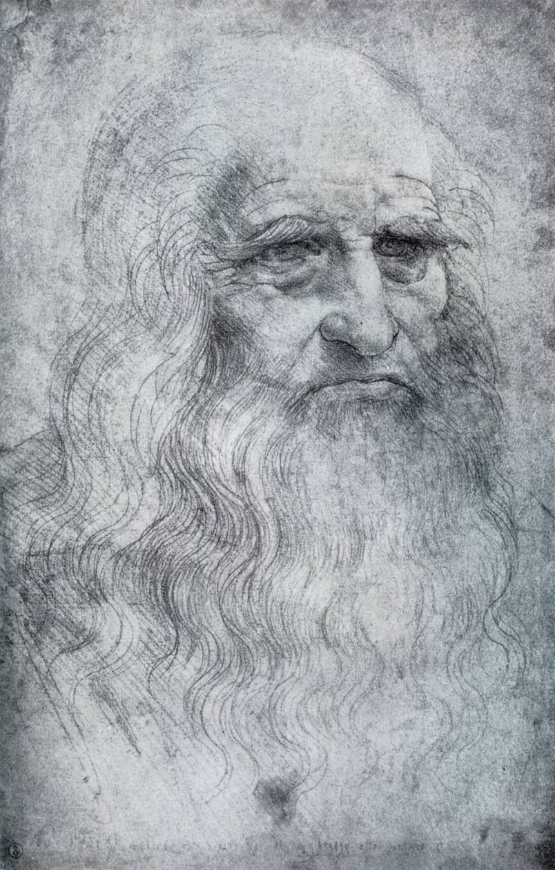 Autoportret Leonarda da Vinci, c1512-1515 1954 autorstwa Leonardo da Vinci