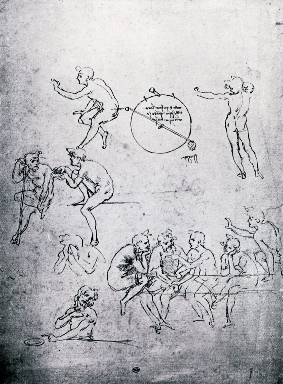 Studia do Adoracji Trzech Króli i Ostatniej Wieczerzy, XV w. 1930. autorstwa Leonardo da Vinci
