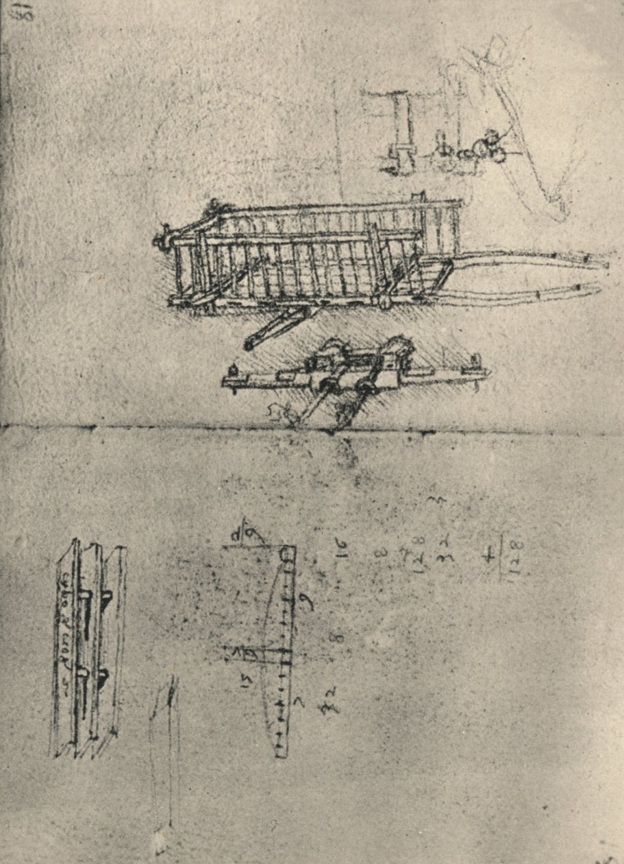 Badania wozu itp., c1480 1945 autorstwa Leonardo da Vinci