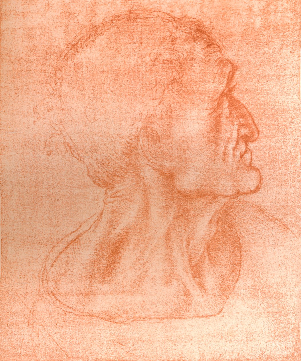 Studium dla głowy Judasza w „Ostatniej Wieczerzy”, c1494-c1499 1883. autorstwa Leonardo da Vinci