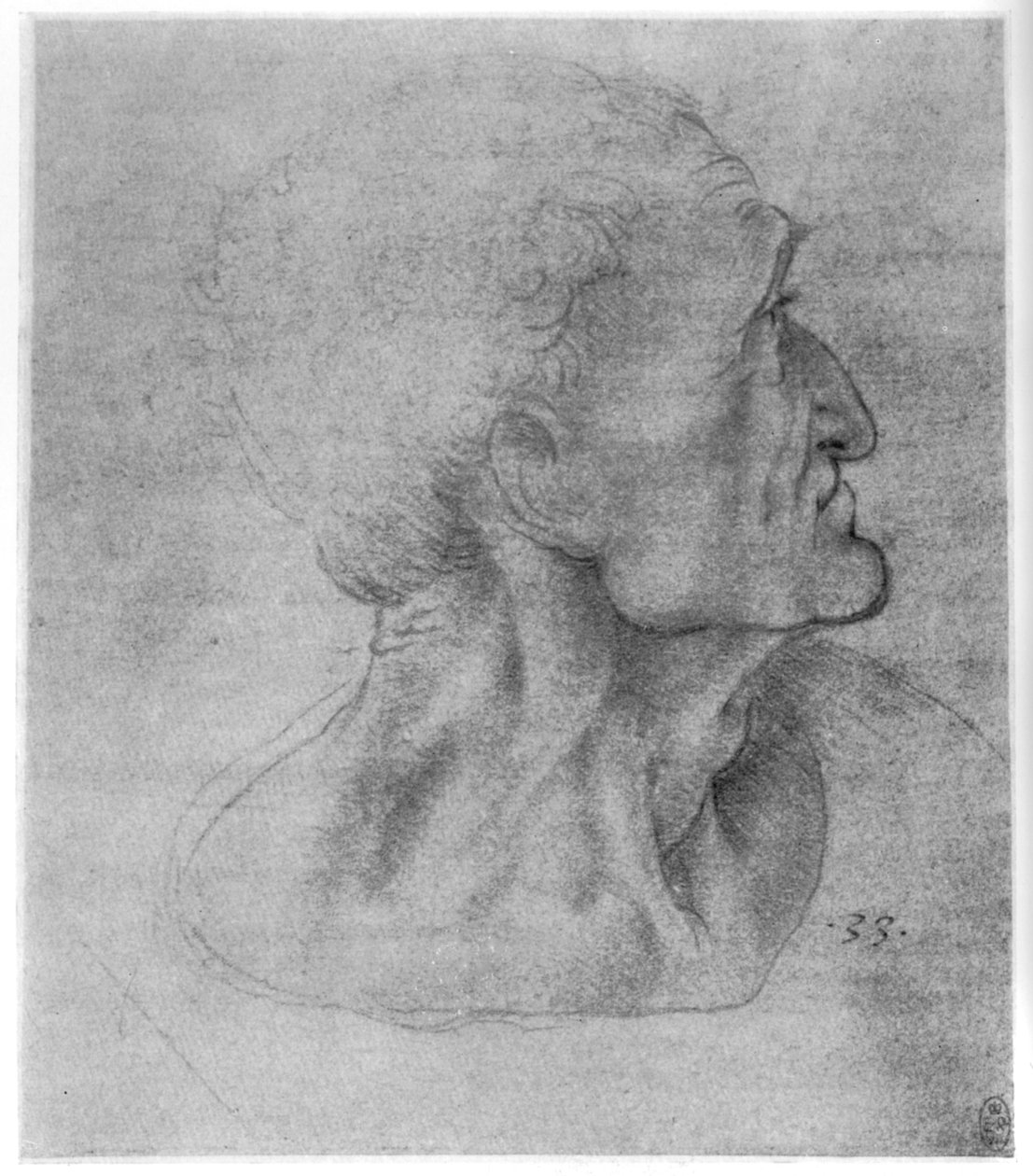 Studium Judasza na Ostatnią Wieczerzę, c1495 1954 autorstwa Leonardo da Vinci
