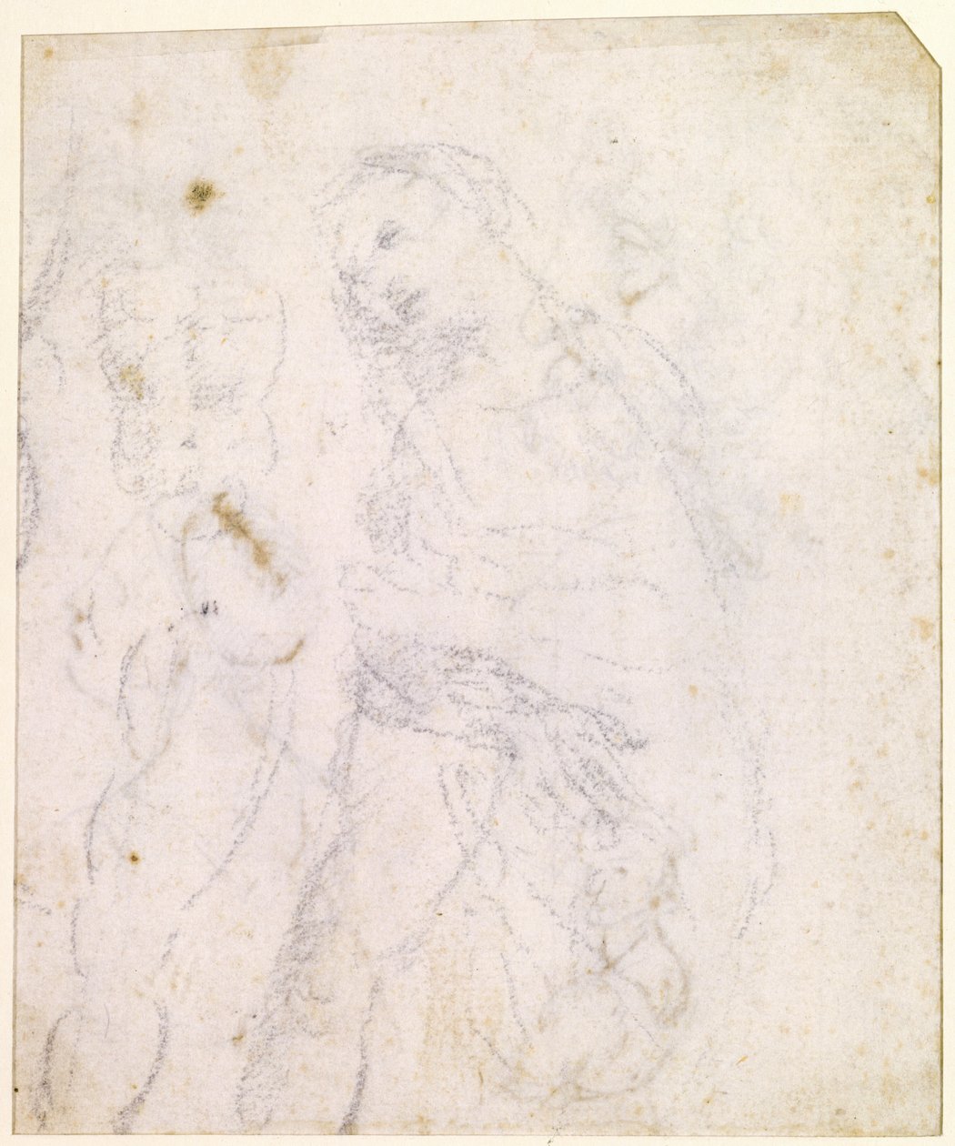 Studium Madonny [na odwrocie] autorstwa Leonardo da Vinci