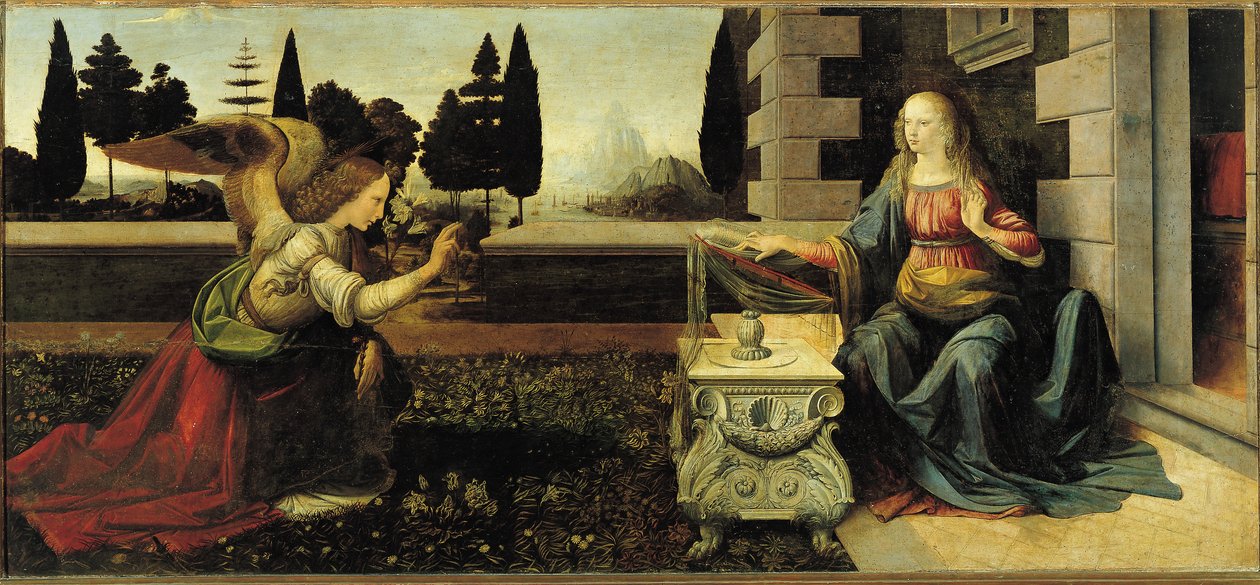 Zwiastowanie autorstwa Leonardo da Vinci
