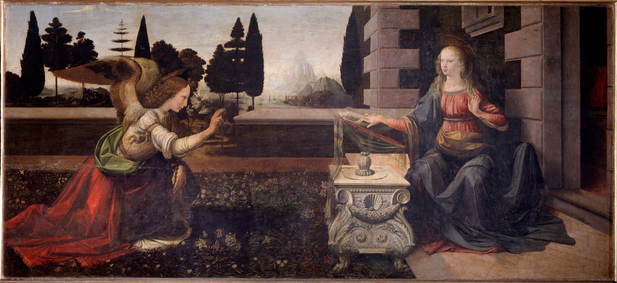 Zwiastowanie - 1472-1475 autorstwa Leonardo da Vinci