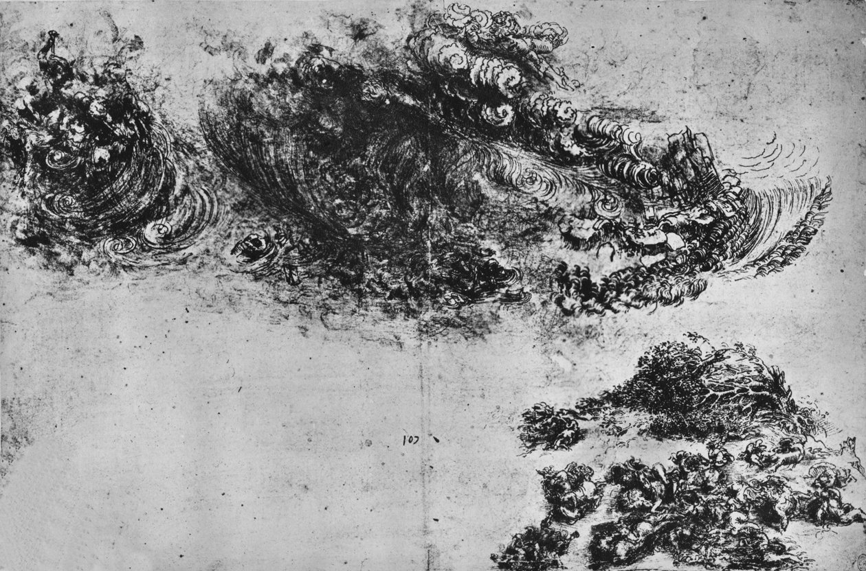 Potop, ok. 1480 1945 autorstwa Leonardo da Vinci