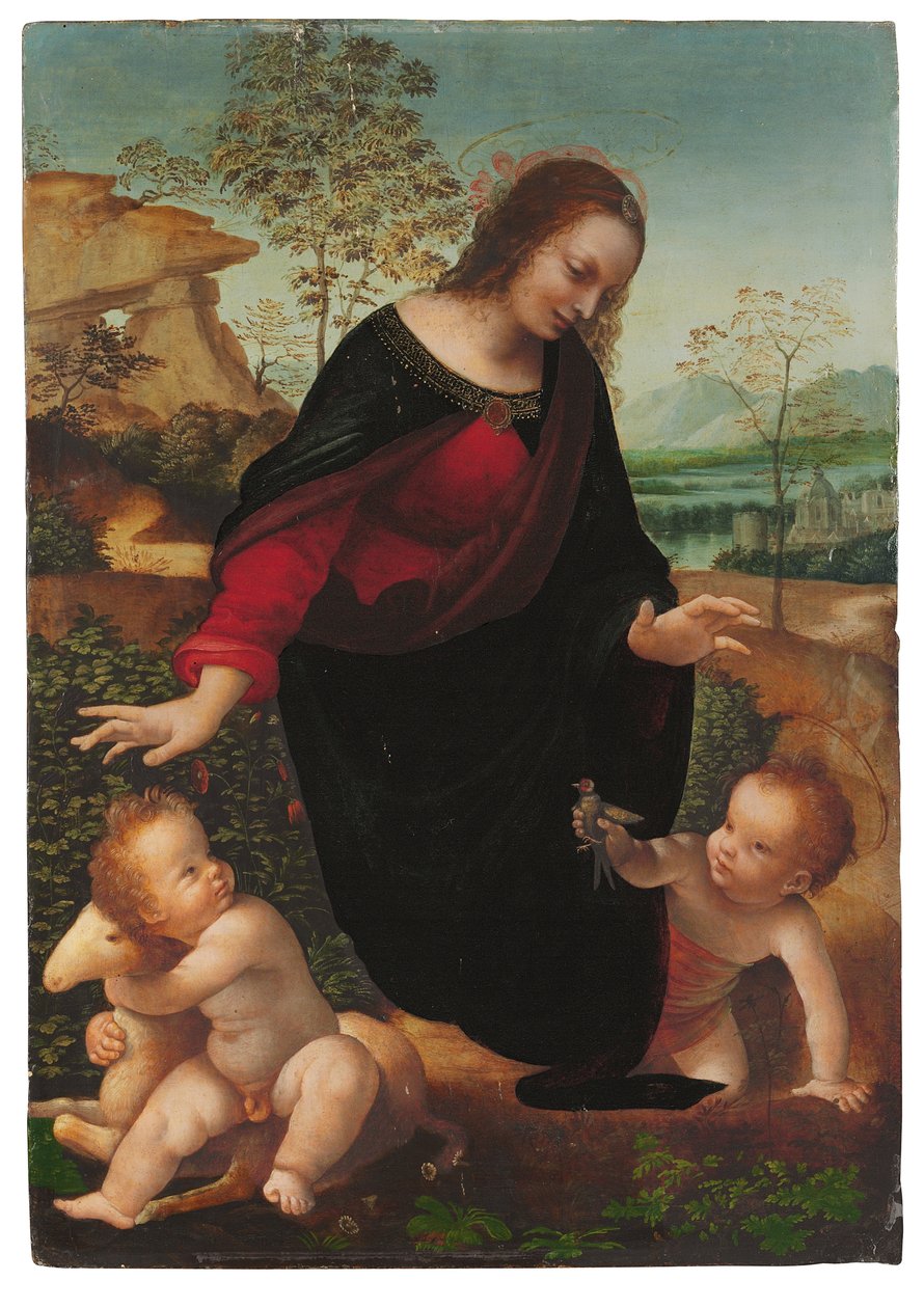 Madonna z Dzieciątkiem z Dzieciątkiem Św. Jan Chrzciciel autorstwa Leonardo da Vinci