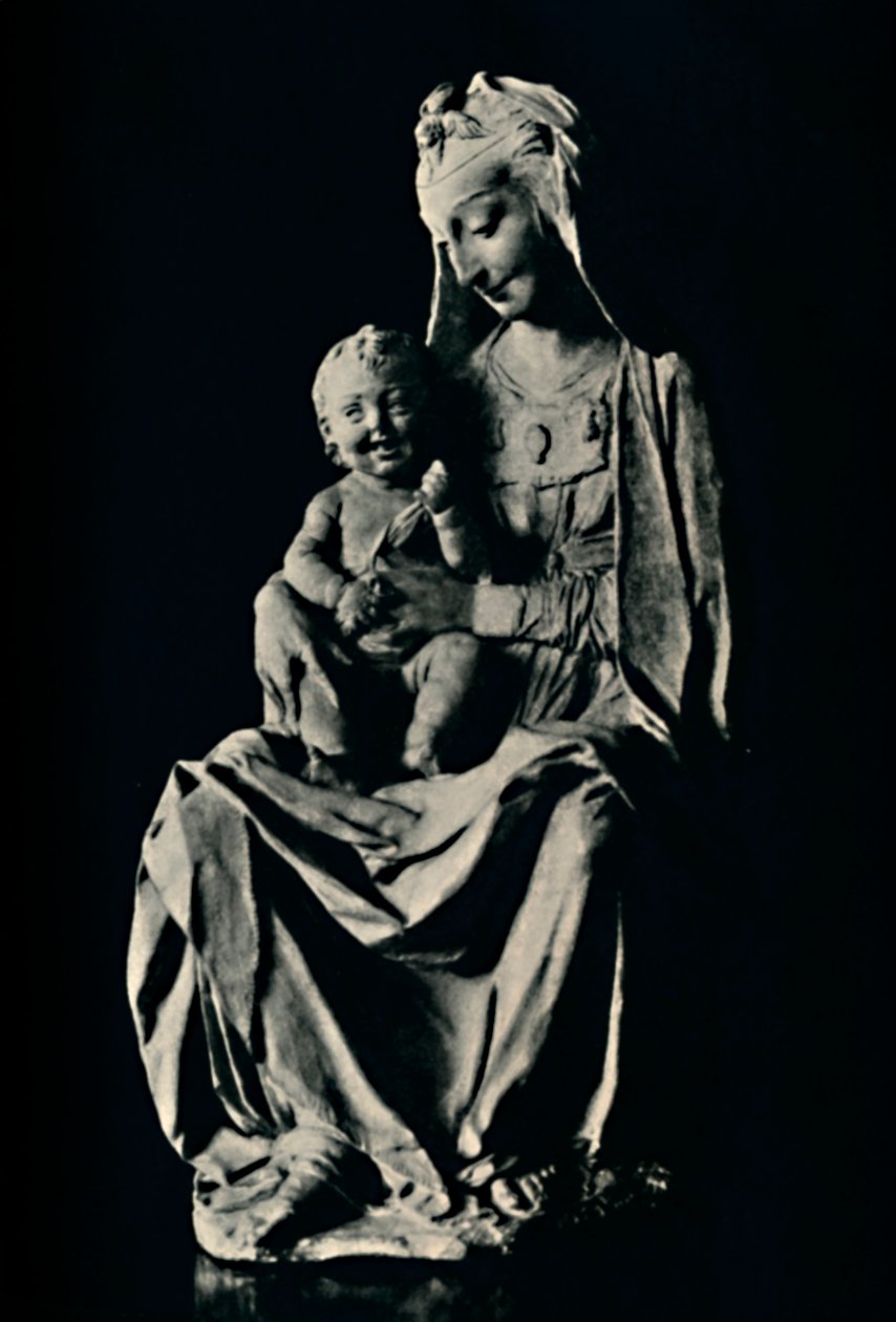 Madonna z Roześmianym Dzieciątkiem, 1928 autorstwa Leonardo da Vinci