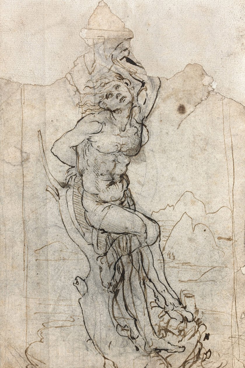 Męczeństwo św. Sebastiana w latach 1482-1485. autorstwa Leonardo da Vinci
