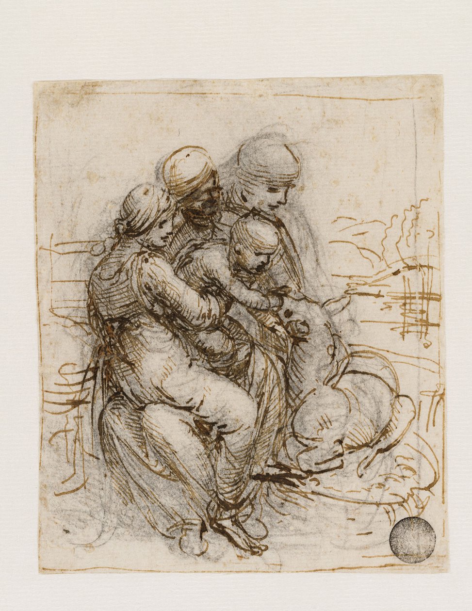 Dziewica z Dzieciątkiem ze św. 1501. autorstwa Leonardo da Vinci