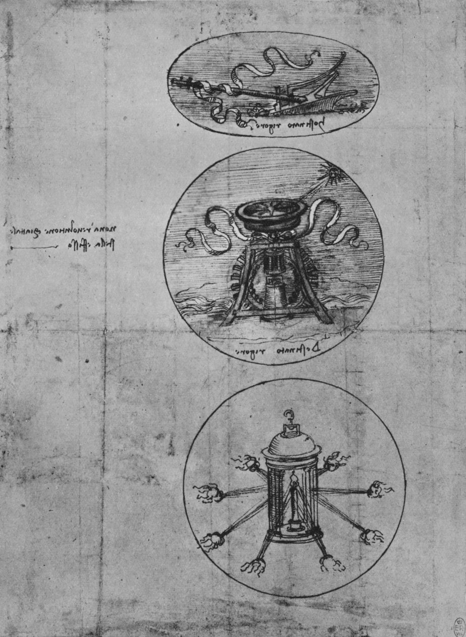 Trzy herby, c1480 1945 autorstwa Leonardo da Vinci