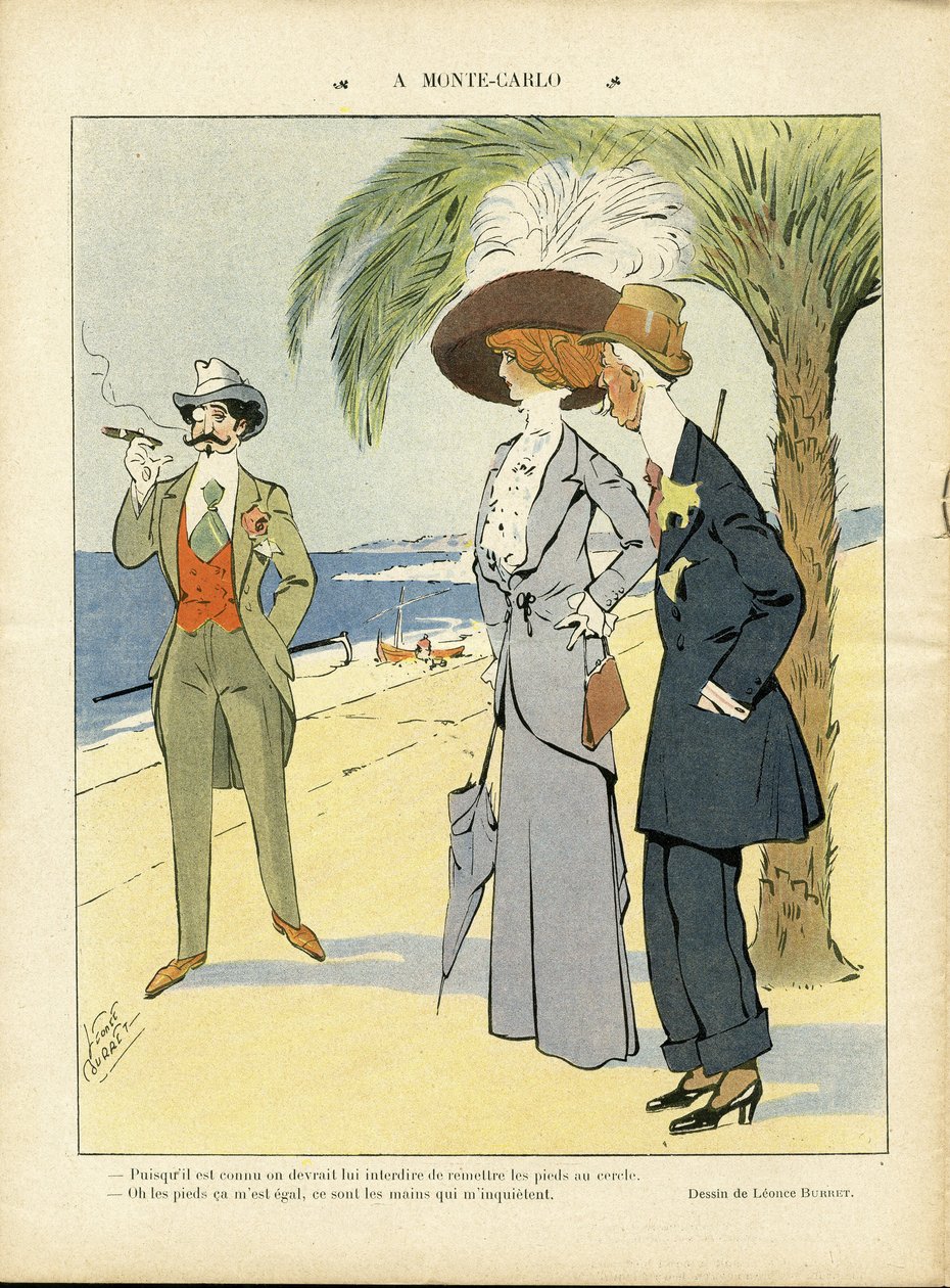 Ilustracja Leonce Burret (1865-1915) w Le Lire autorstwa Leonce Burret