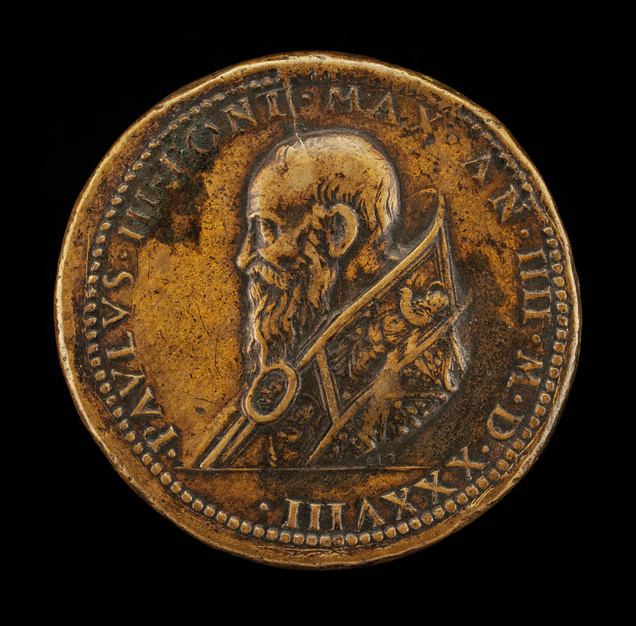 Paweł III (Alessandro Farnese, 1468-1549), papież od 1534 [awers] autorstwa Leone Leoni