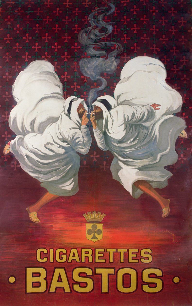 Plakat reklamujący markę papierosów, Bastos autorstwa Leonetto Cappiello