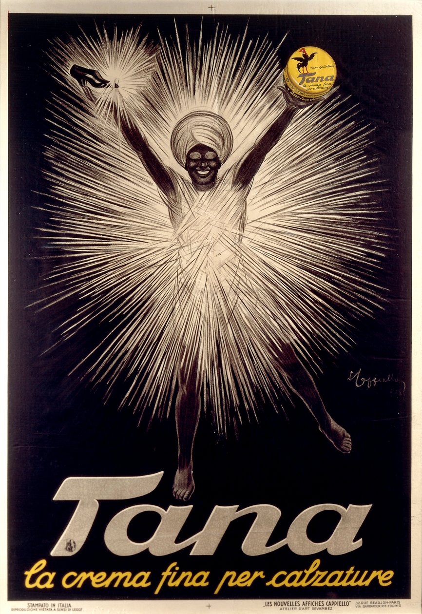Reklama pasty do butów Tana autorstwa Leonetto Cappiello, plakat autorstwa Leonetto Cappiello