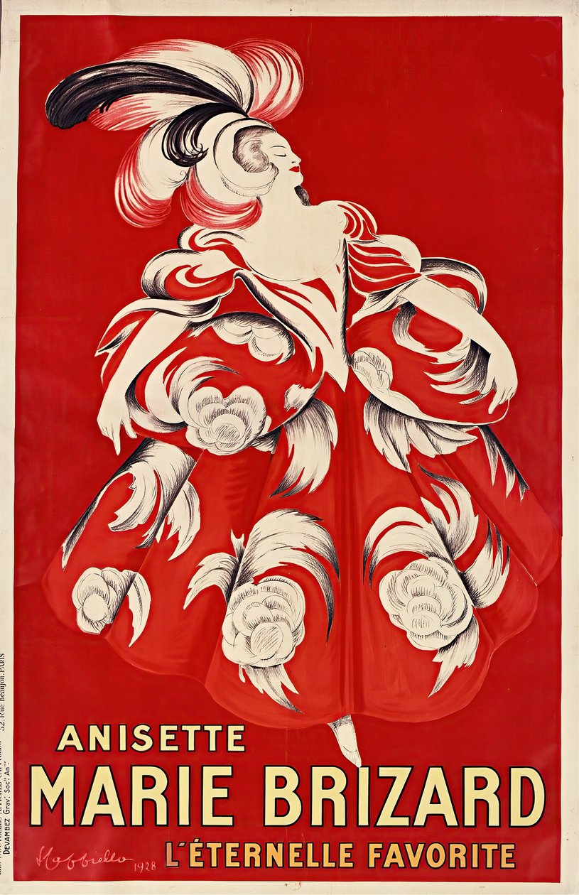 Anisette Marie Brizard, 1928. autorstwa Leonetto Cappiello