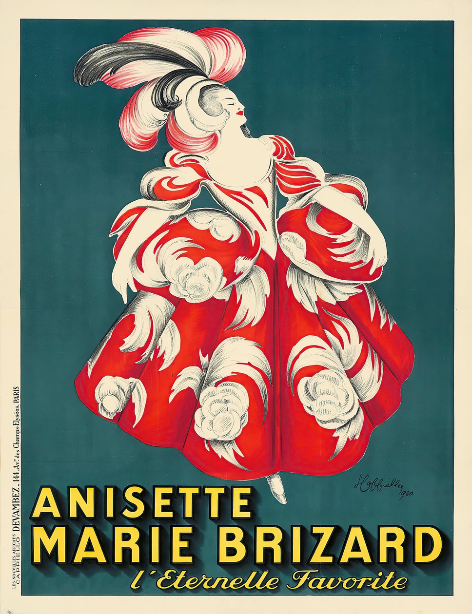 Anisette Marie Brizard, 1928. autorstwa Leonetto Cappiello