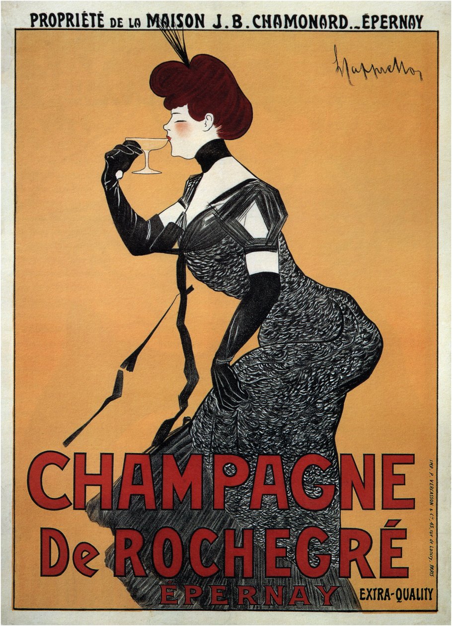 Szampan Rochegre (plakat) autorstwa Leonetto Cappiello