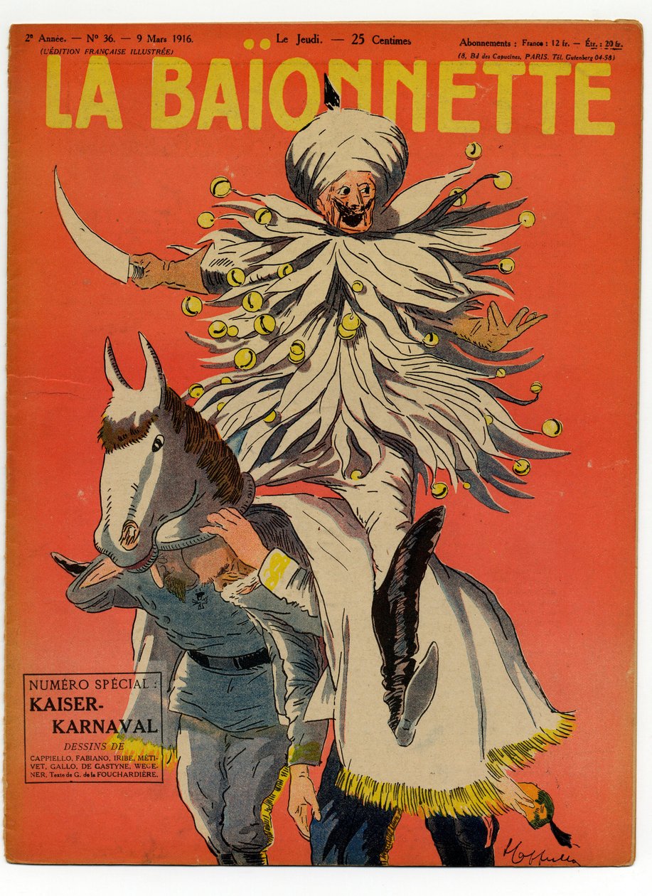 Okładka „La Baionnette”, Satyryczna w kolorach autorstwa Leonetto Cappiello