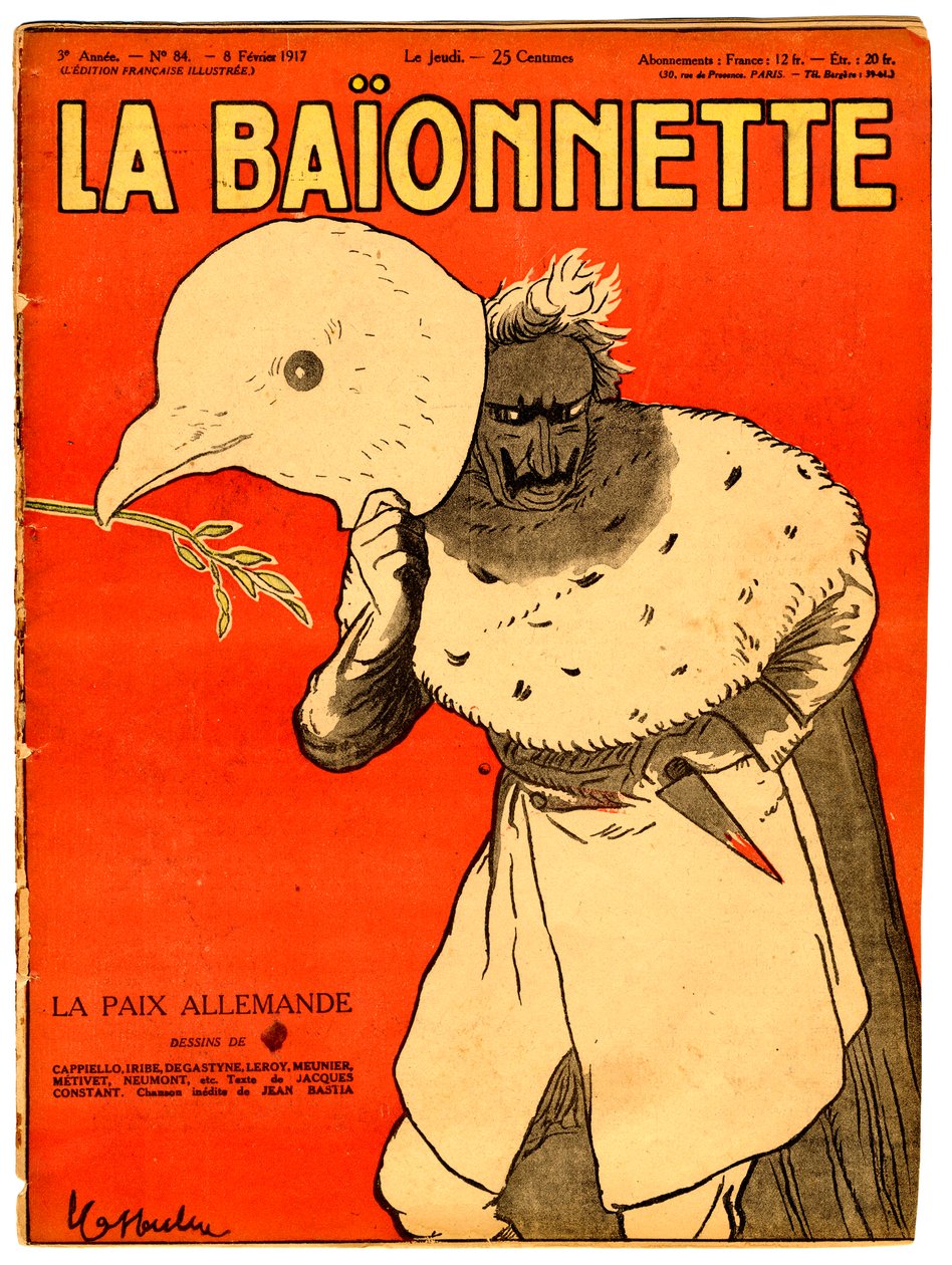 Okładka „La Baionnette”, Satyryczna w kolorach autorstwa Leonetto Cappiello