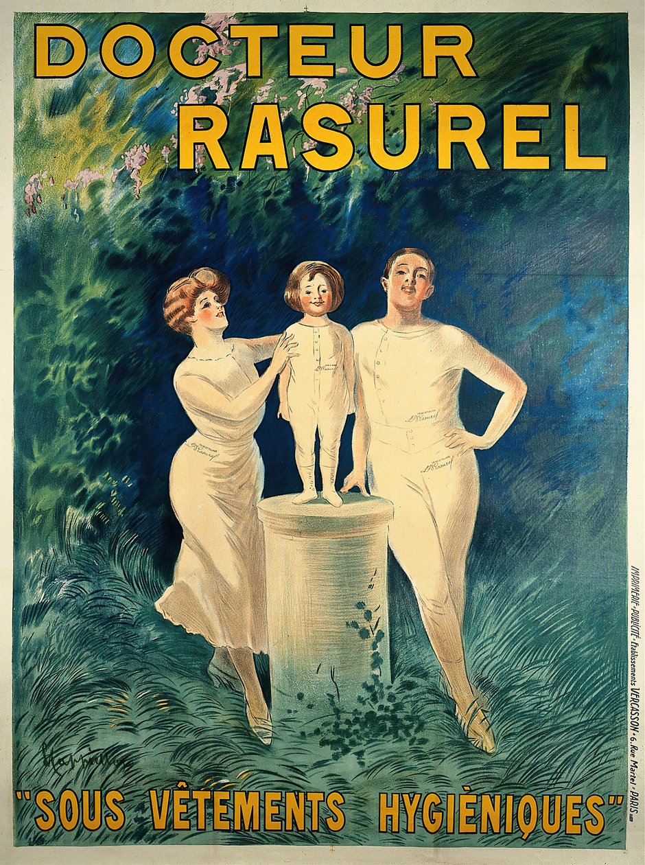 Doctor Rasurel: Bielizna higieniczna Doctor Rasurel: Bielizna higieniczna, ok. 1930 r. 1911. autorstwa Leonetto Cappiello