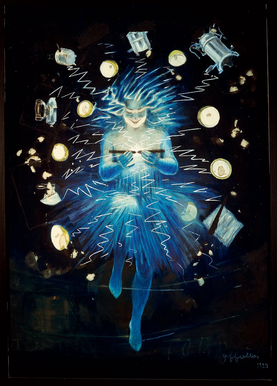 Projekt plakatu na urządzenie elektryczne autorstwa Leonetto Cappiello