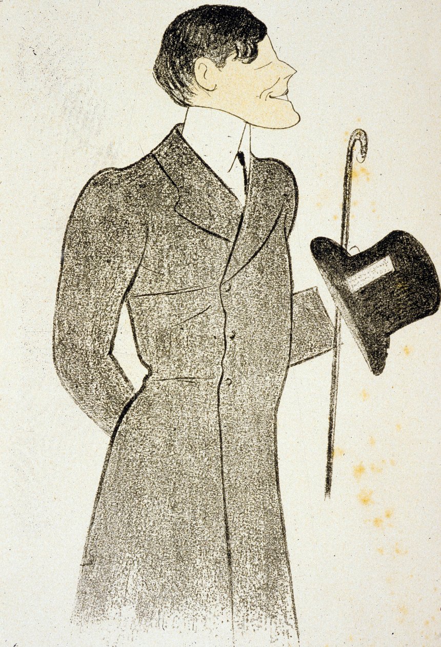 Francis de Croisset (1877 1937) autor dramatu współautor z RobertemDeflersem przyjaciela „Vignes du seigneur” Marcela ProustaRysunek Cappielo 1905 autorstwa Leonetto Cappiello