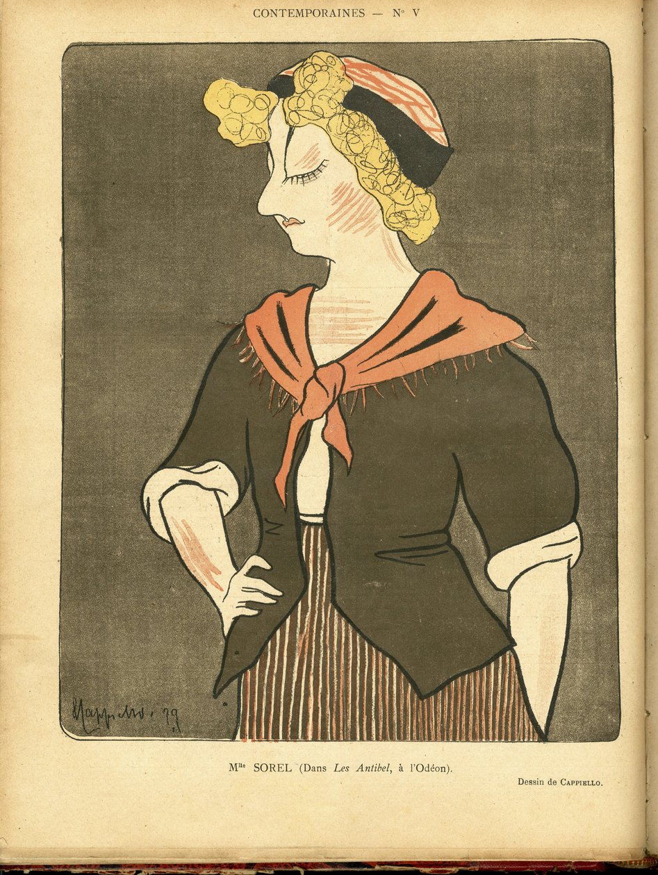 Ilustracja Leonetto Cappiello dit Cappiello (1875-1942) w Le Rire autorstwa Leonetto Cappiello