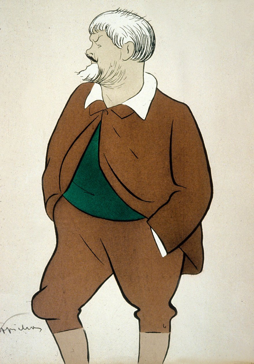 Jean Richepin (1849-1926) Poeta francais rysunek Cappiello autorstwa Leonetto Cappiello