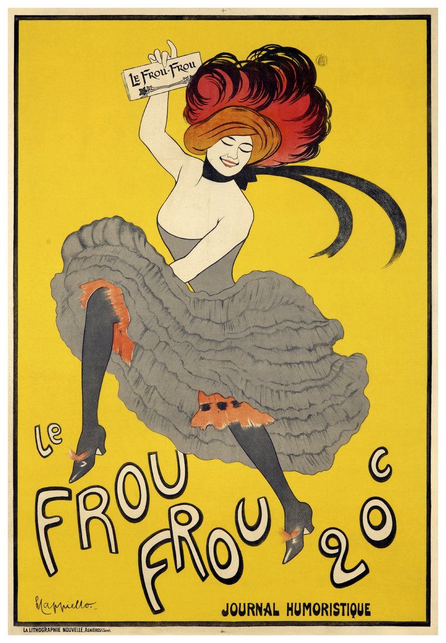 Le Frou-Frou (1899) wydanie inauguracyjne autorstwa Leonetto Cappiello