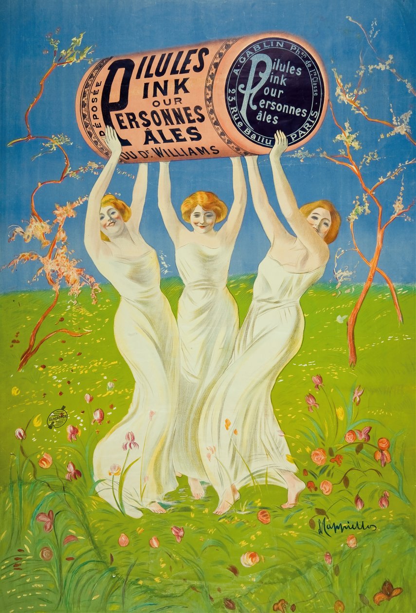 Różowe pigułki dla bladych ludzi, 1910. autorstwa Leonetto Cappiello