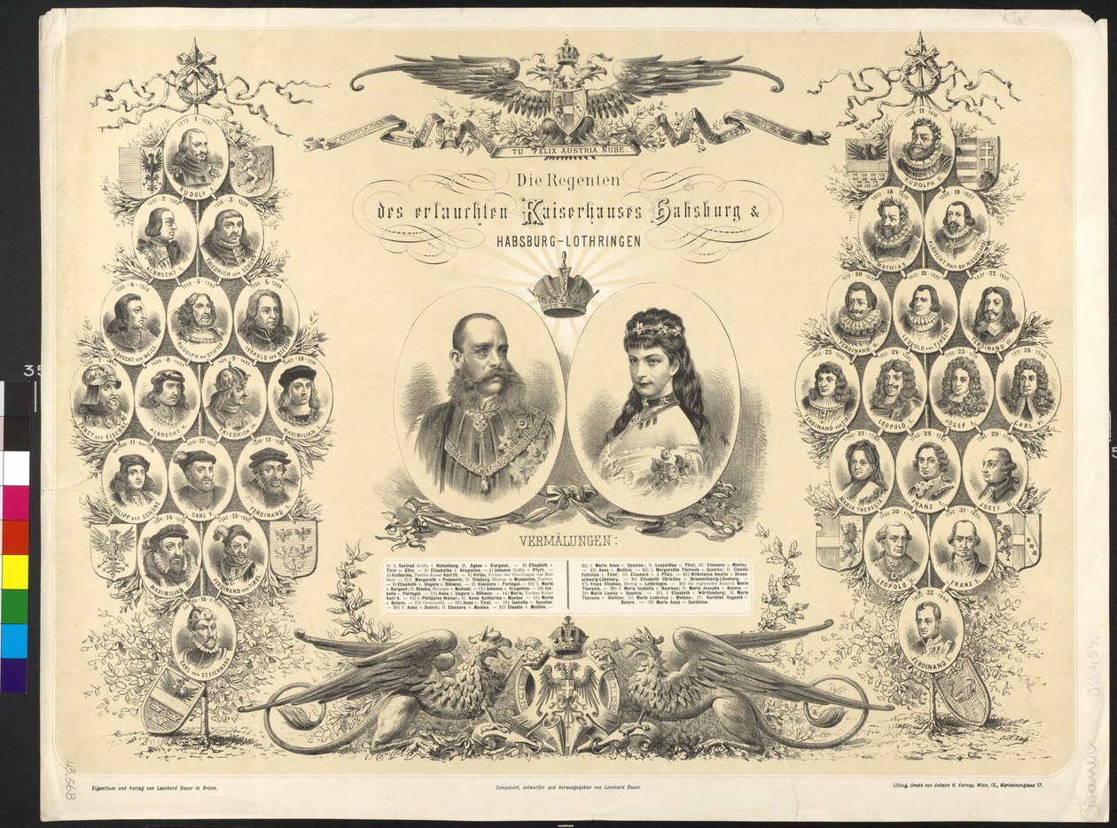 Arcyksiążę Austrii Regent szlacheckiego rodu cesarskiego Habsburgów i Habsburgów Lotaryngii autorstwa Leonhard Bauer