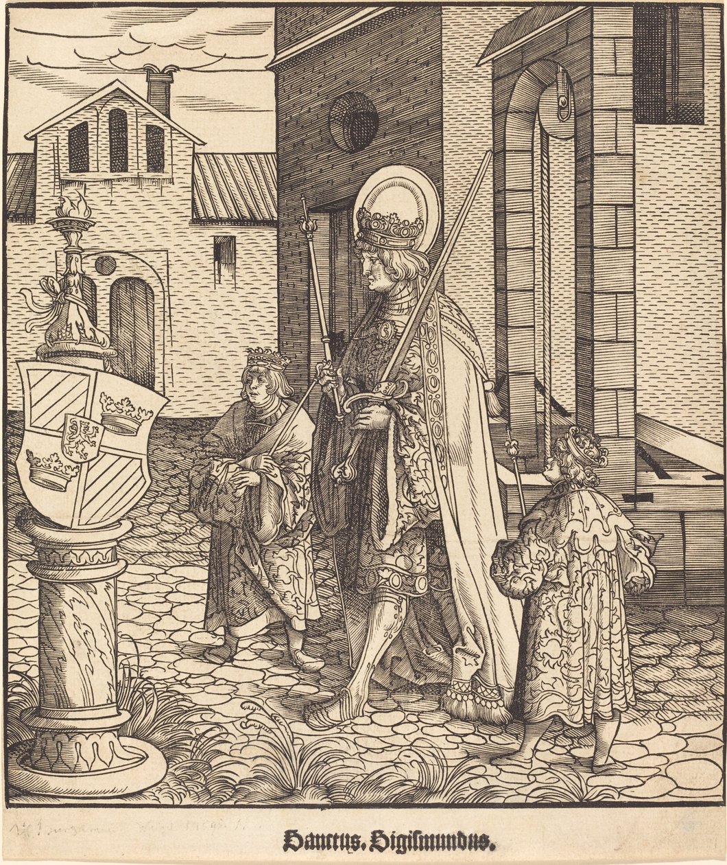 Św. Zygmunt autorstwa Leonhard Beck