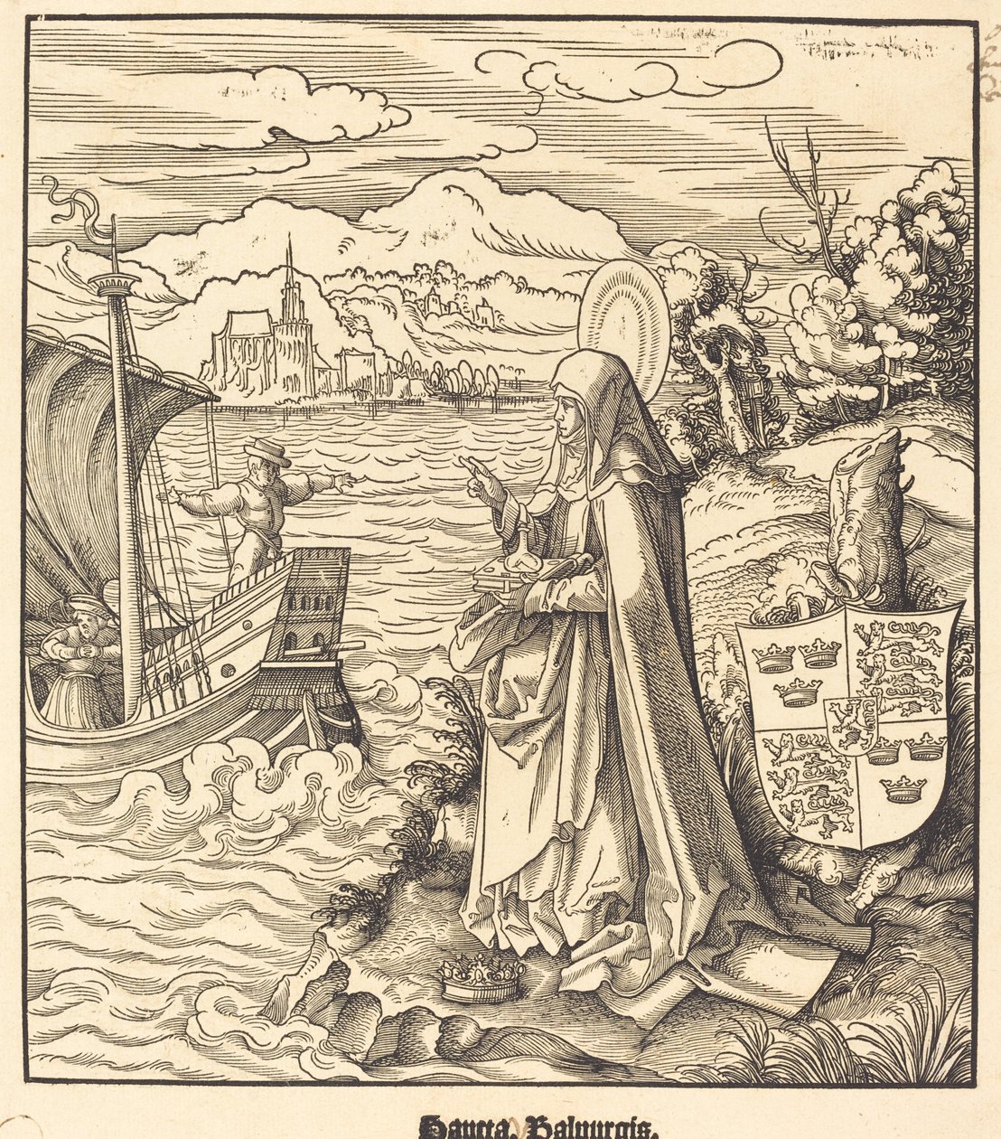 Św. Walpurgia autorstwa Leonhard Beck