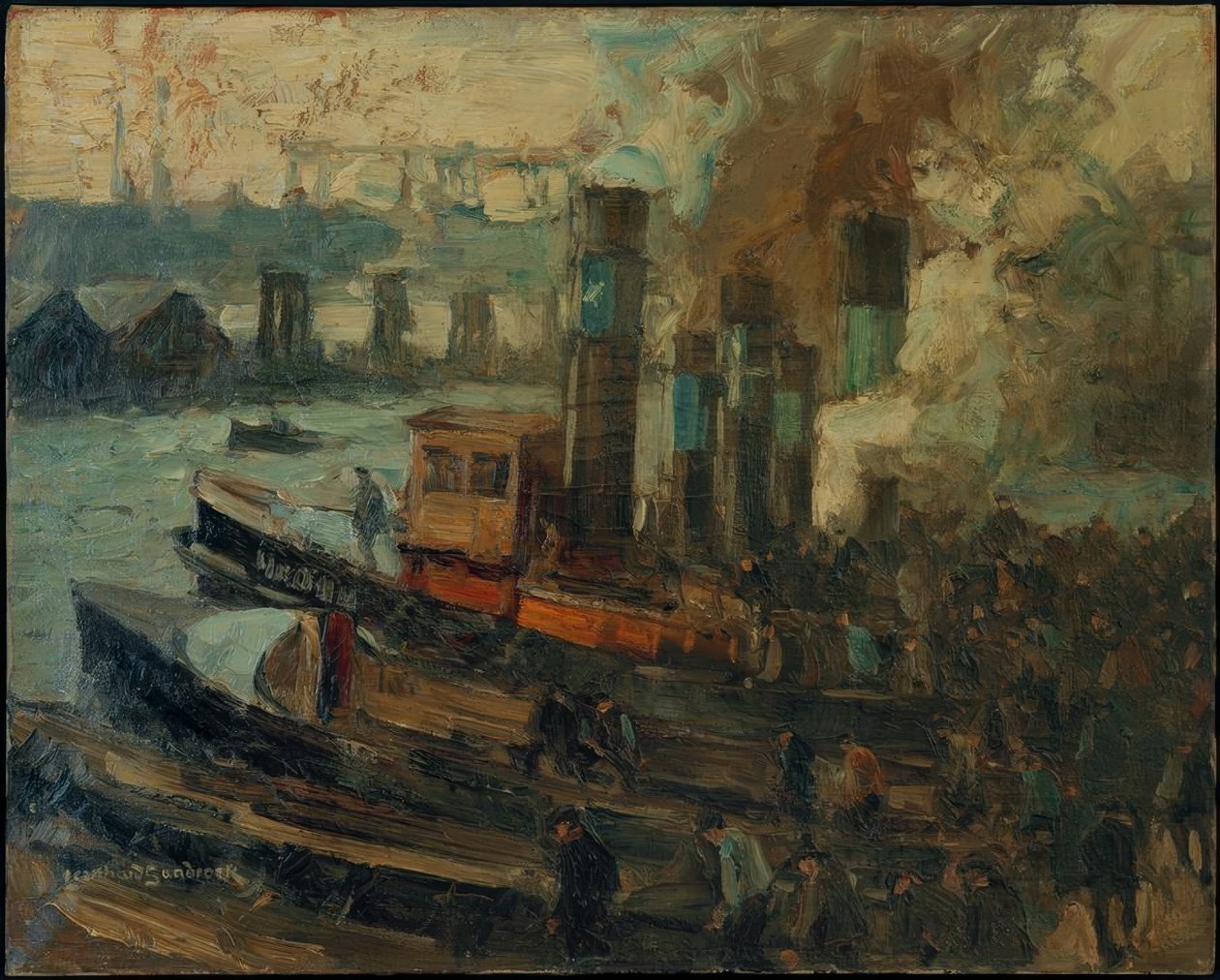Wyjazd ludu Schauer (Hamburg) autorstwa Leonhard Sandrock