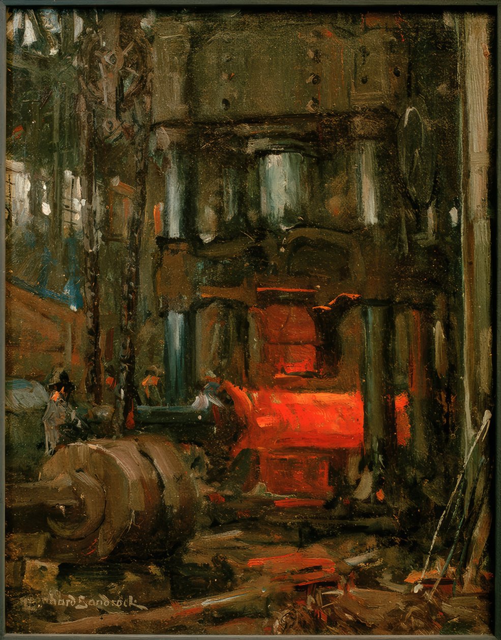 Leonhard Sandrock, prasa hydrauliczna autorstwa Leonhard Sandrock