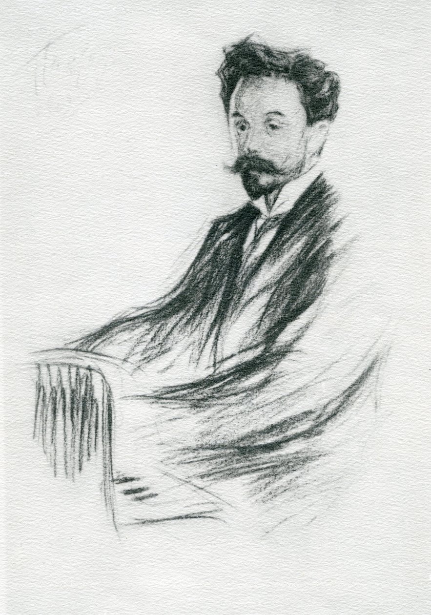 Aleksander Nikołajewicz Skriabin (1827-1915), 1909 autorstwa Leonid Osipovic Pasternak