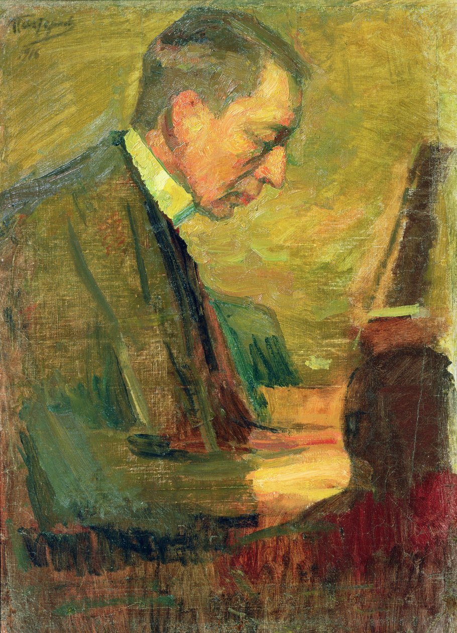 Portret Siergieja Rachmaninowa, 1916 autorstwa Leonid Osipovic Pasternak