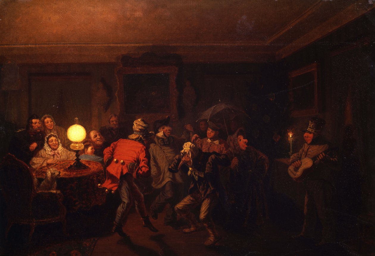 Komedianci, 1873. autorstwa Leonid Ivanovich Solomatkin