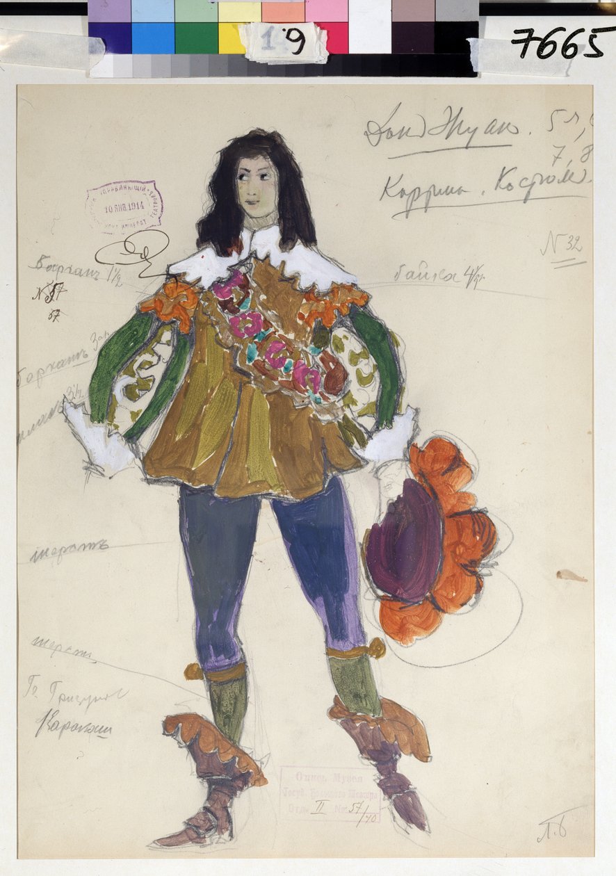 Kostiumy do „Don Giovanniego” Wolfganga Amadeusza Mozarta autorstwa Leonid Mihhaylovich Brailovsky